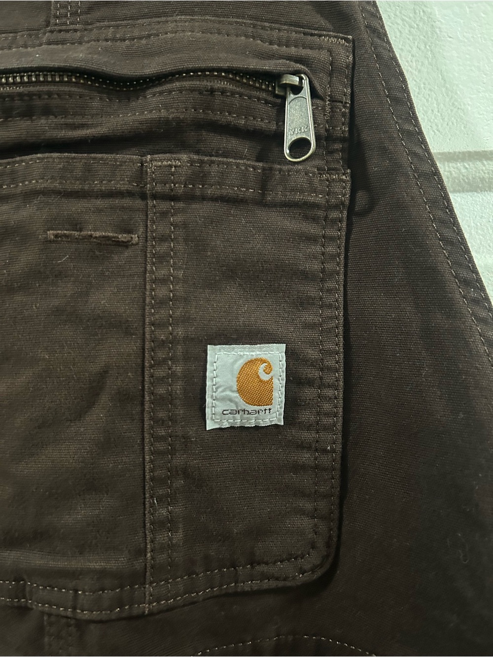Carhartt Dark Brown loose fit Overalls - Picture 5 of 12